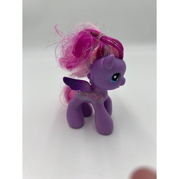 My Little Pony Figures Pink Pinky Pie & Purple Star Song Glitter Hair 4" MLP - Picture 3 of 8